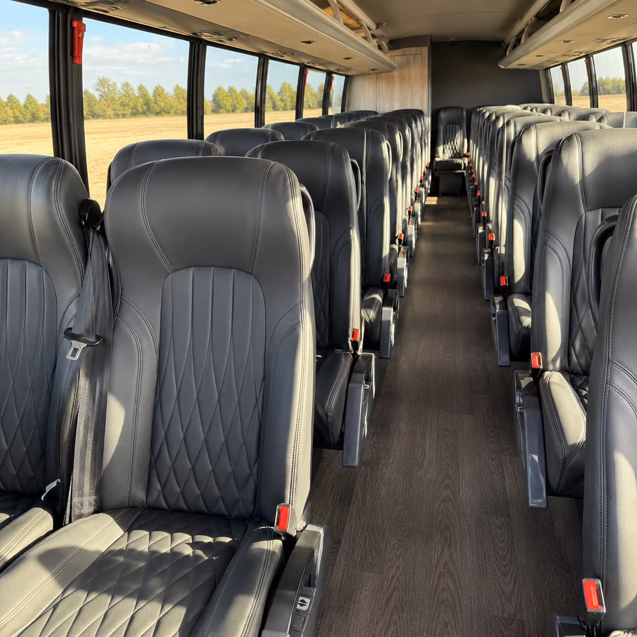 jackson 25 passenger minibus interior