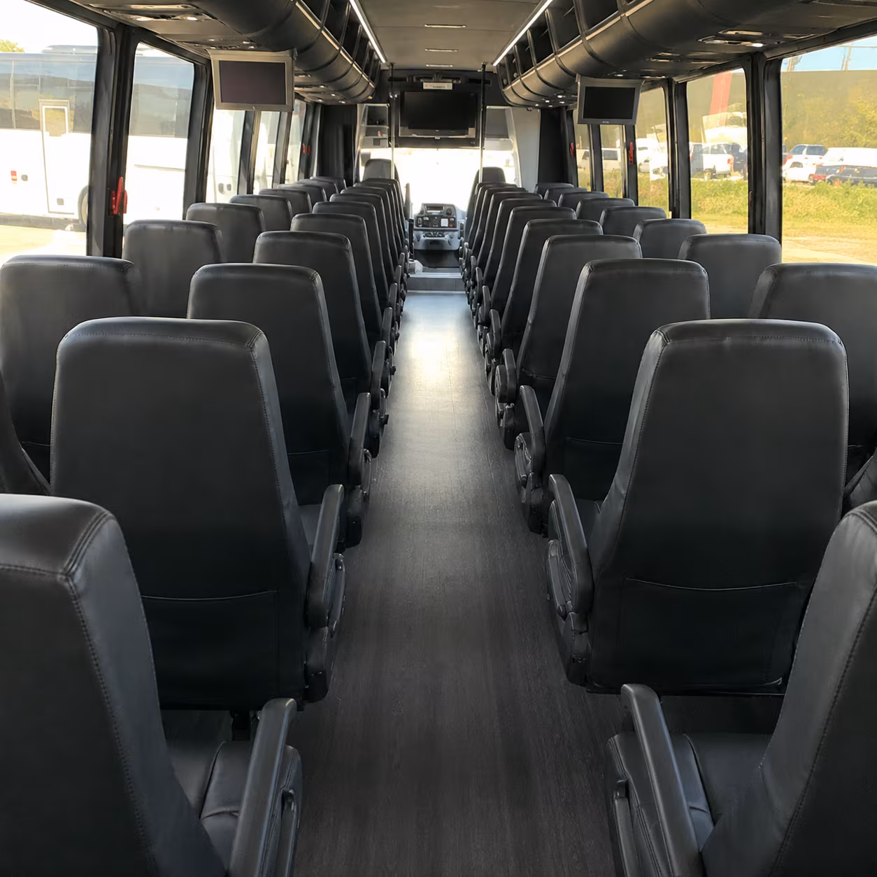 jackson 28 passenger minibus inside