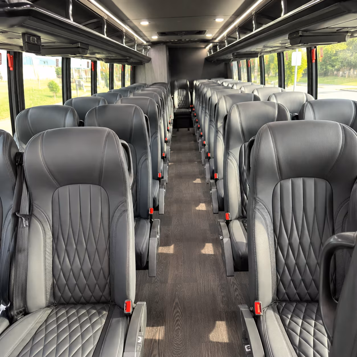 jackson 35 passenger minibus inside