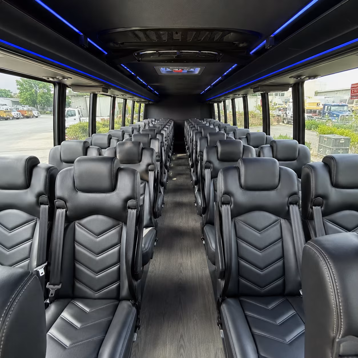 jackson 35 passenger minibus interior