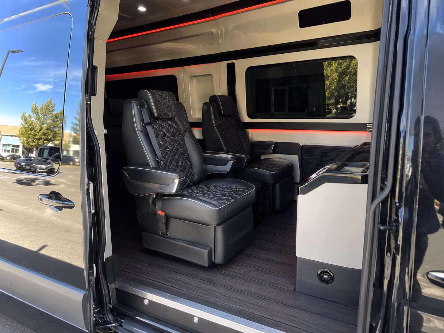 jackson wedding transportation onboard seating