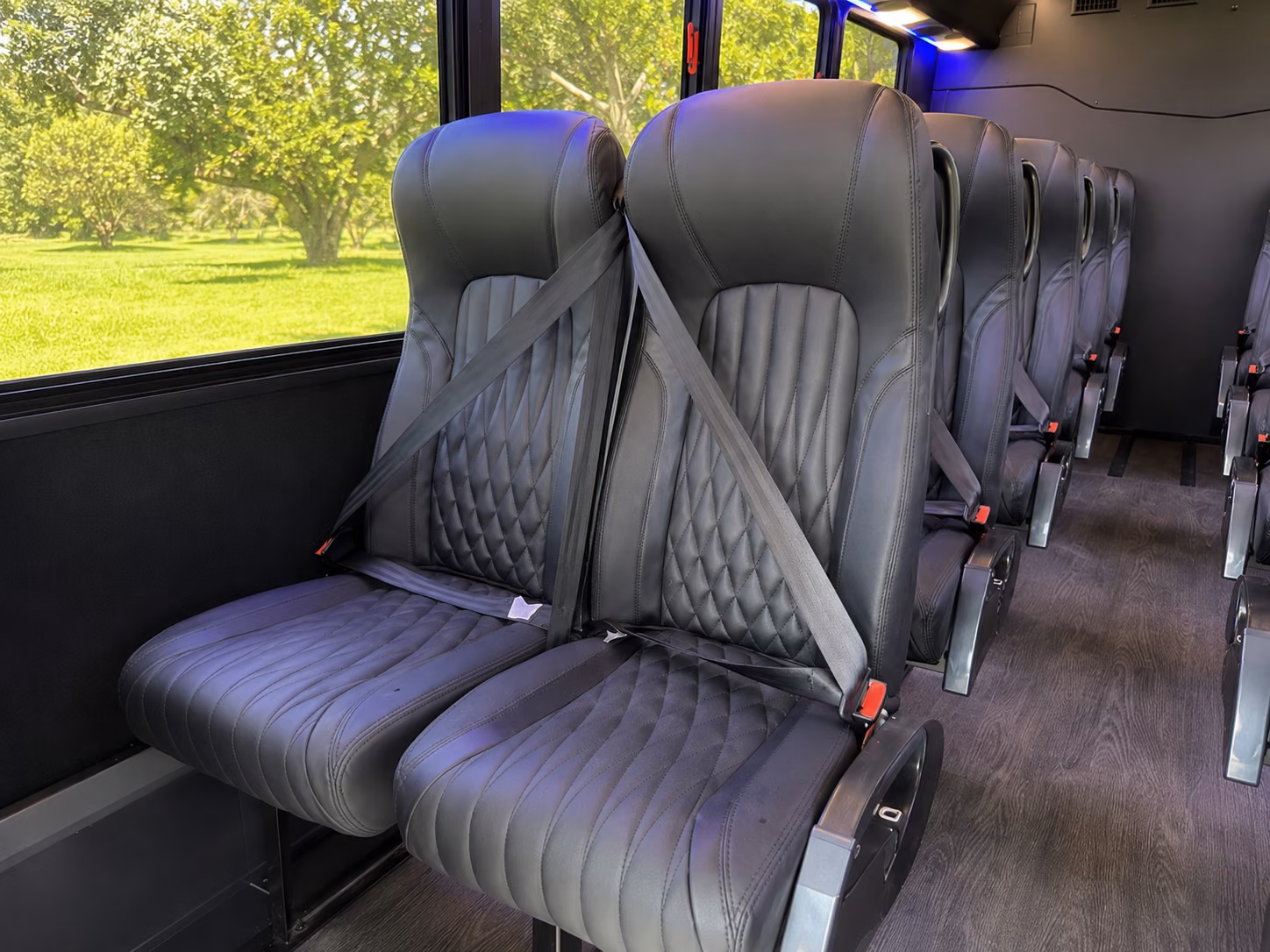 shuttle buses for jackson wedding guests between hotels and venues